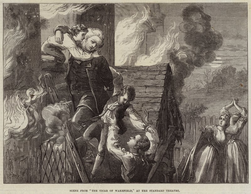 Escena de El Vicario de Wakefield, en el Teatro Standard de David Henry Friston