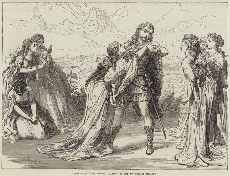 Escena de El Mundo Malvado, en el Teatro Haymarket de David Henry Friston