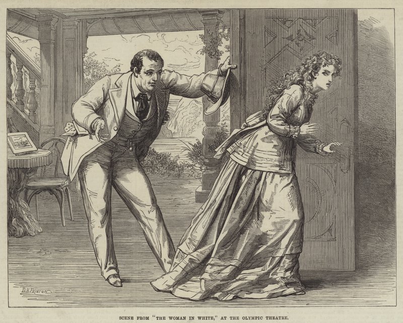 Escena de La Mujer de Blanco, en el Teatro Olímpico de David Henry Friston