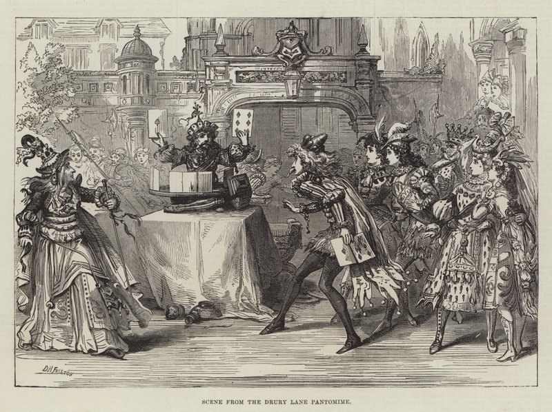 Escena del Pantomima de Drury Lane de David Henry Friston