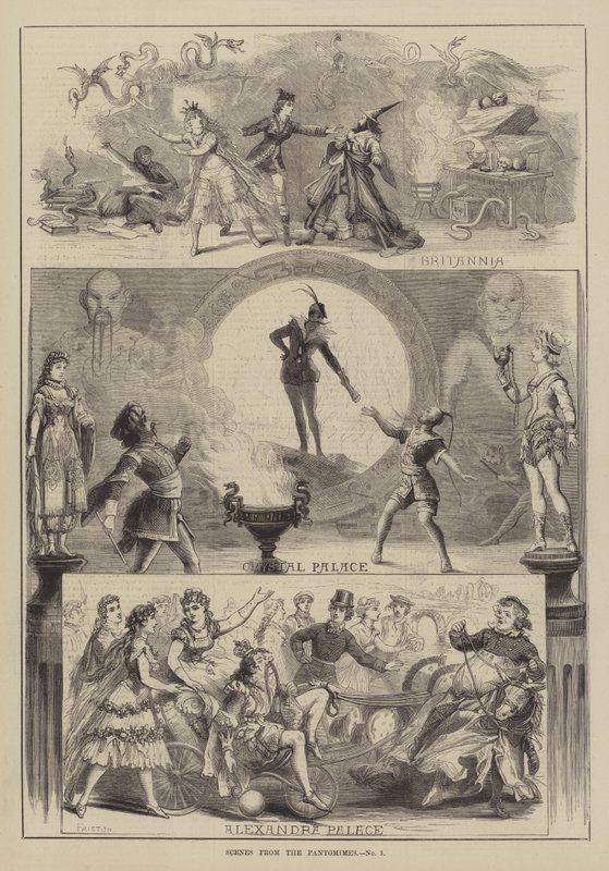 Escenas de las pantomimas de David Henry Friston