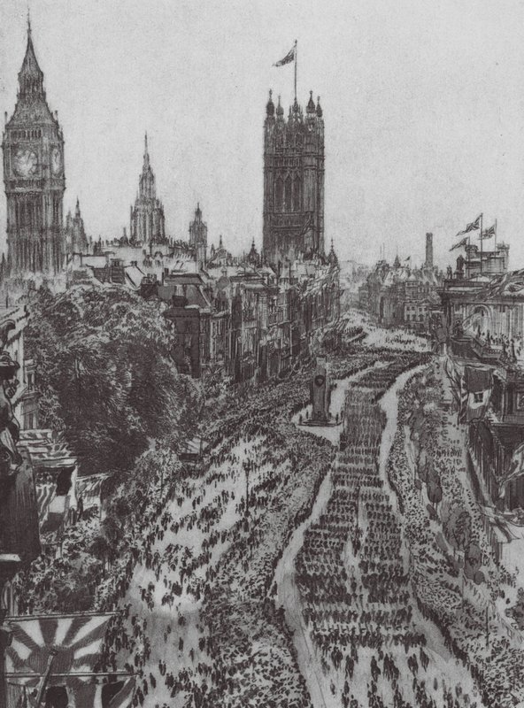 Londres: El Cenotafio de David Muirhead (after) Bone