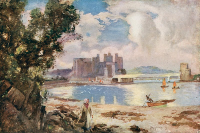 Conway, uno de los castillos feudales galeses de David Murray