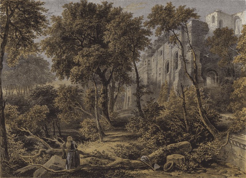 Abadía de Dunfermline de David Octavius Hill and Robert Adamson