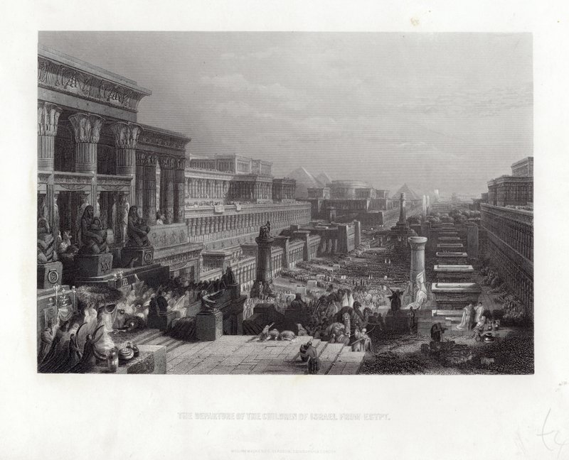 La Partida de los Hijos de Israel de Egipto de David Roberts