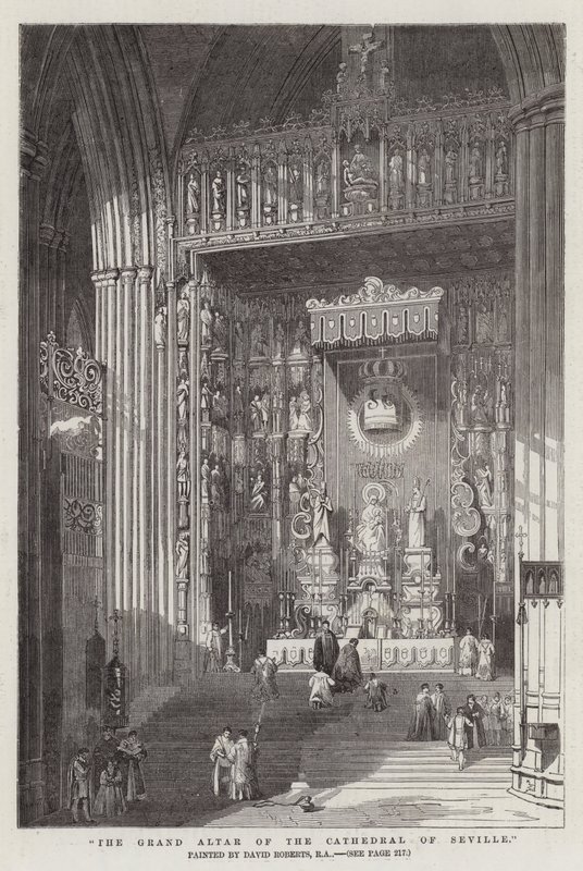 El Gran Altar de la Catedral de Sevilla de David Roberts