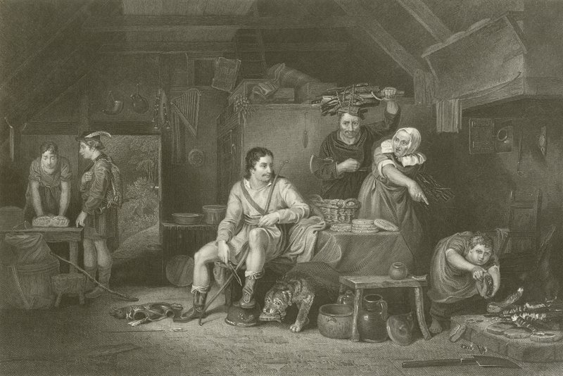 Alfredo en la cabaña del pastor de David Wilkie