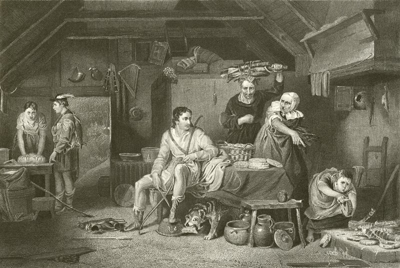 Alfredo en la cabaña del pastor de David Wilkie
