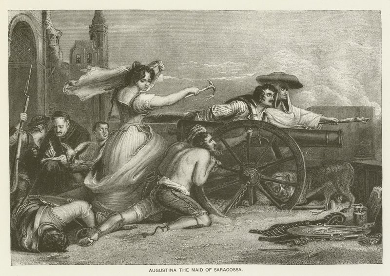 Augustina la doncella de Zaragoza de David Wilkie