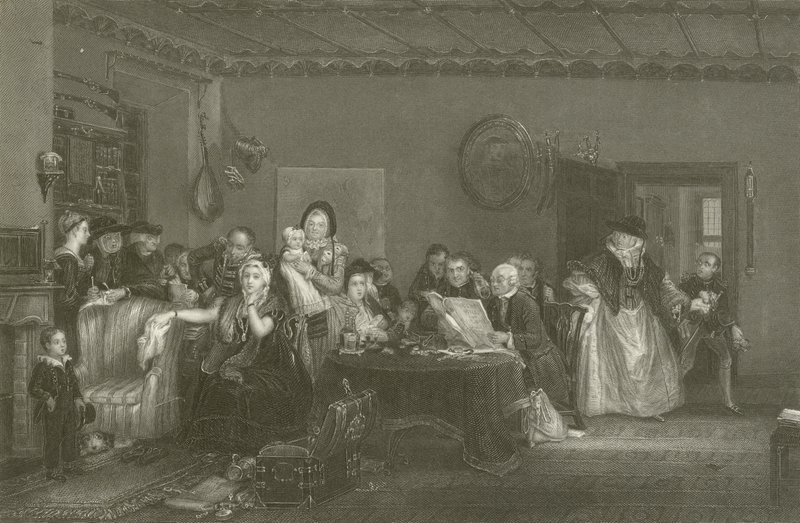 Leyendo el testamento de David Wilkie