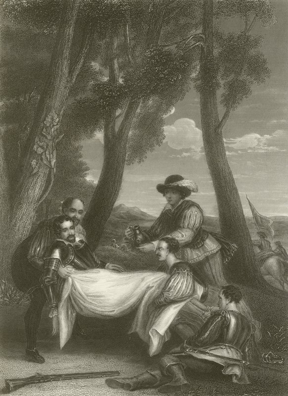 La muerte de Sir Philip Sidney de David Wilkie