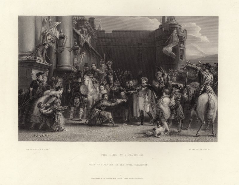 El Rey en Holyrood de David Wilkie