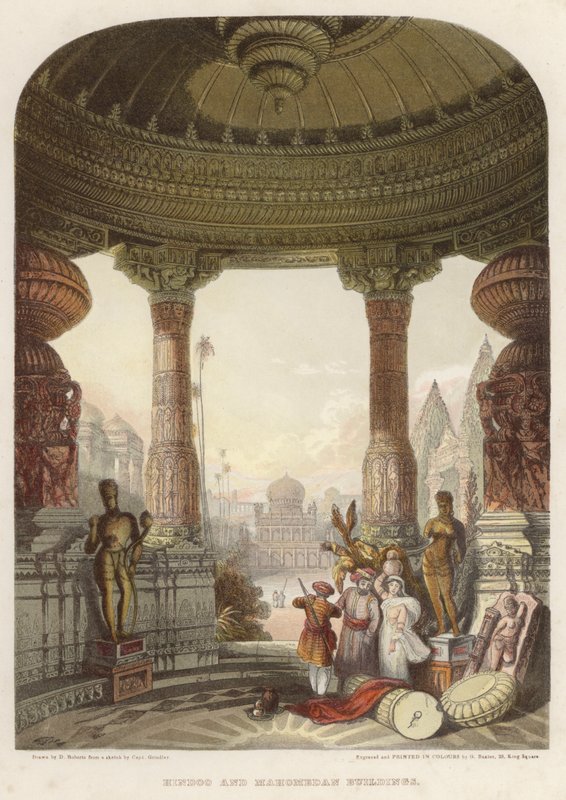 Edificios hindúes y mahometanos de David after Roberts