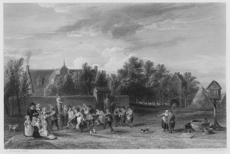 La Fiesta del Pueblo, del cuadro en la Colección Real de David the Younger (after) Teniers