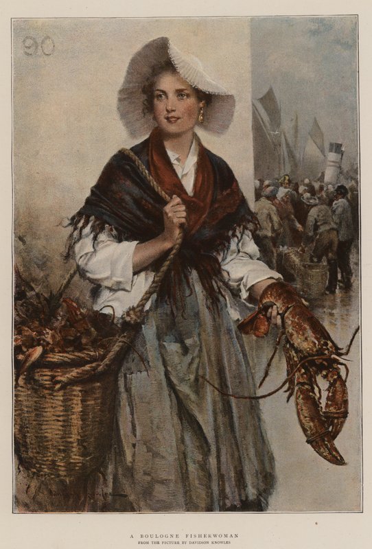 Una pescadora de Boulogne de Davidson Knowles