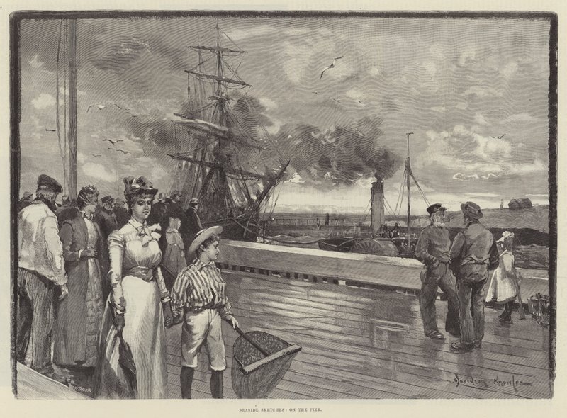 Bocetos de la Playa, en el Muelle de Davidson Knowles