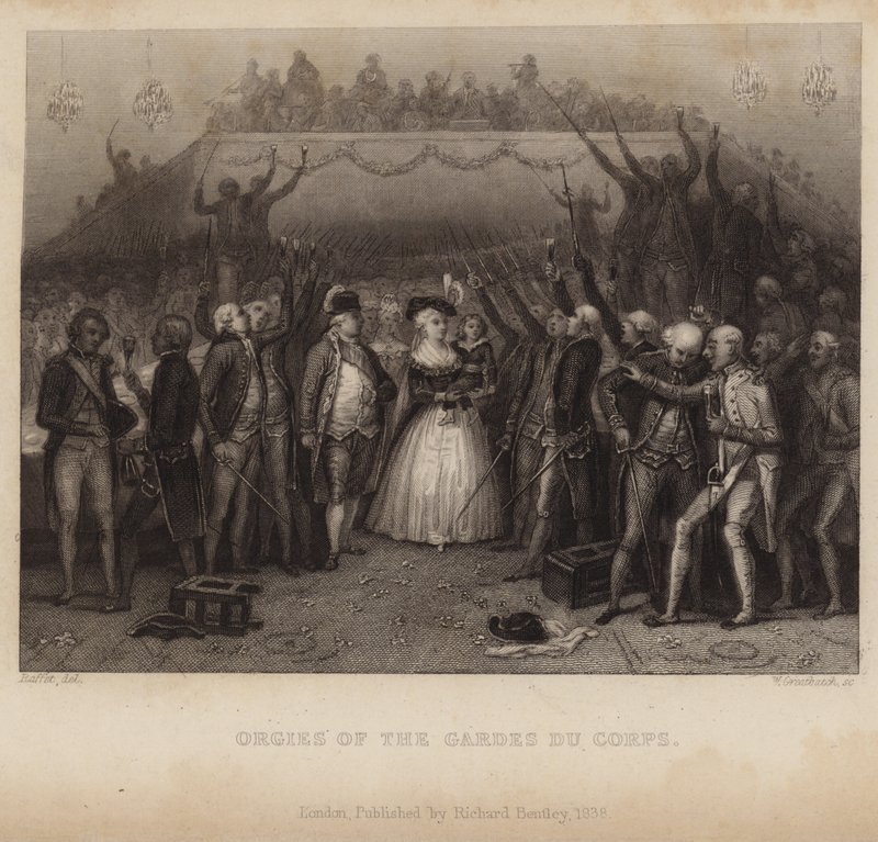 Orgías de los Gardes du Corps de Denis Auguste Marie Raffet