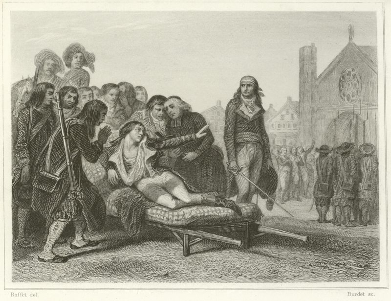 La muerte de Bonchamp de Denis-Auguste-Marie Raffet
