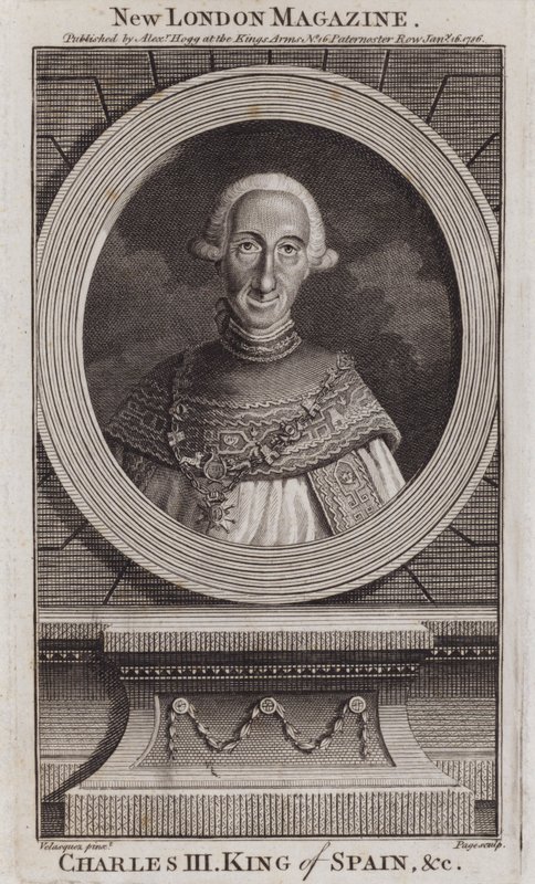 Carlos III, Rey de España de Diego Rodriguez de Silva y (after) Velazquez
