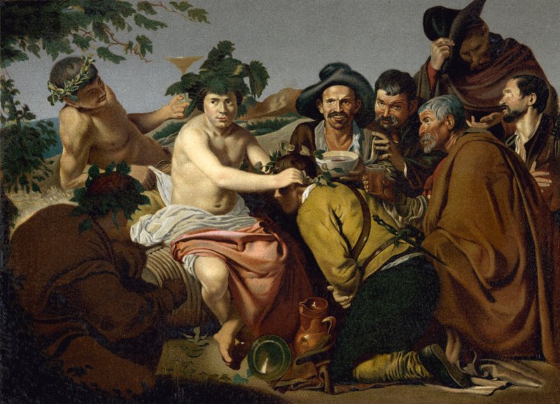 El Triunfo de Baco de Diego Rodriguez de Silva y (after) Velazquez