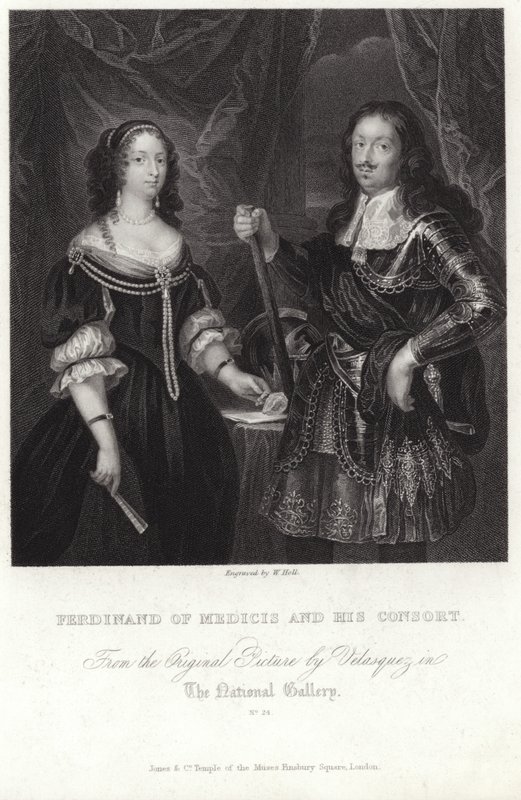 Retrato de Fernando de Médicis y su consorte de Diego Velázquez