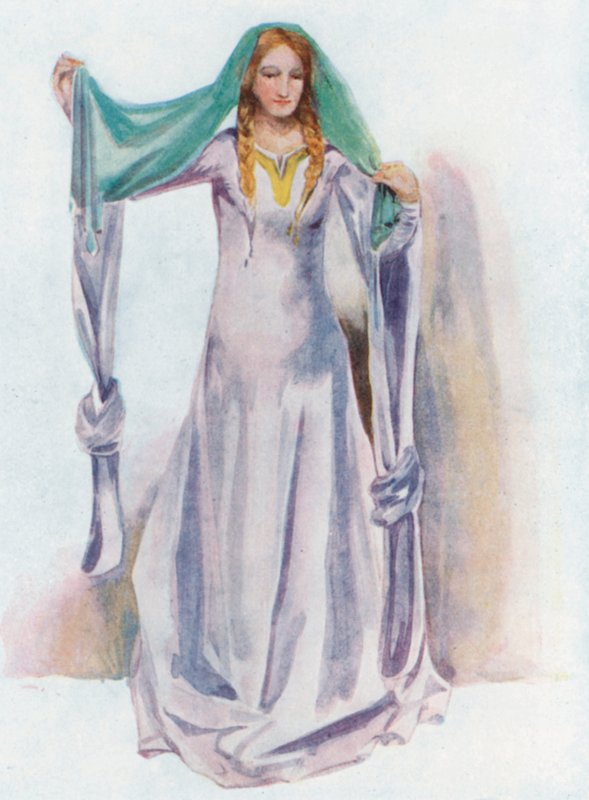 Una mujer de la época de Esteban 1135-1154 de Dion Clayton Calthrop