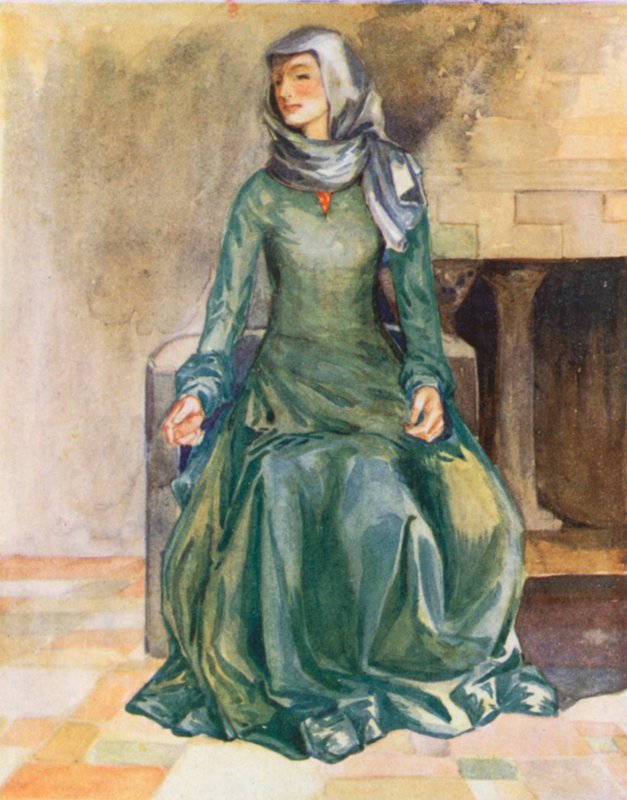Una mujer de la época de Guillermo II 1087-1100 de Dion Clayton Calthrop