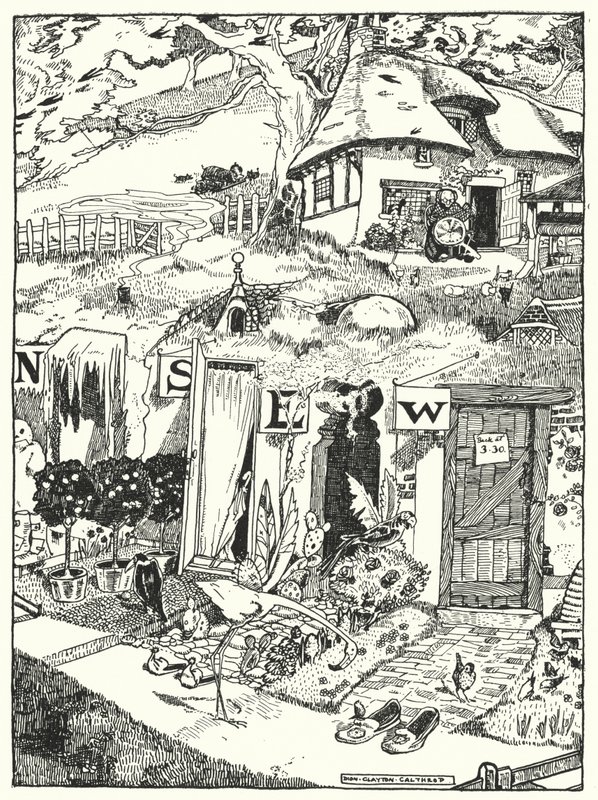Los Hogares de los Cuatro Vientos (grabado) de Dion Clayton Calthrop