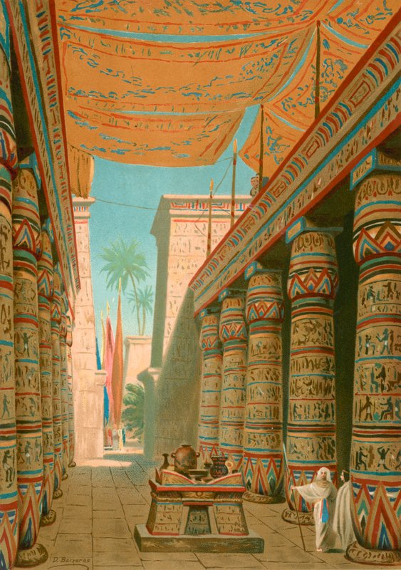 Interior de un palacio de un gobernante egipcio de Dionisio Baixeras Verdaguer