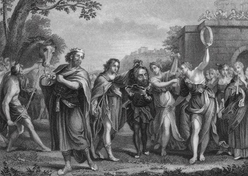 El triunfo de David de Domenichino (1581 1641) (after)
