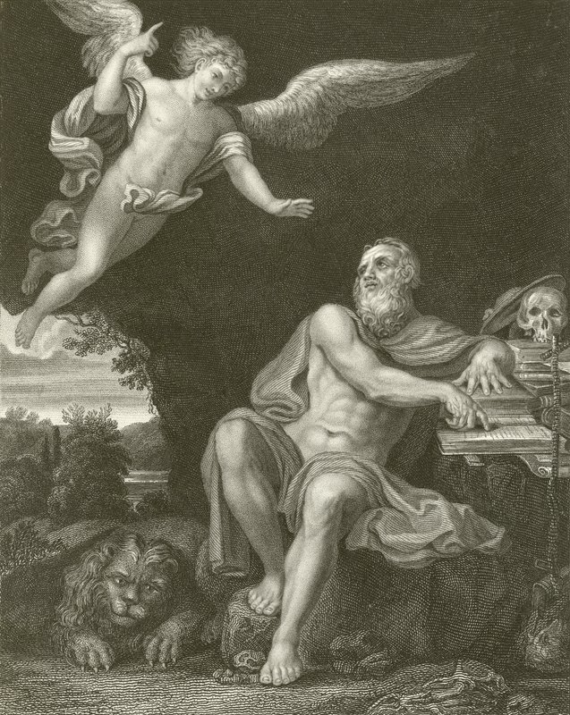 San Jerónimo con el ángel de Domenichino