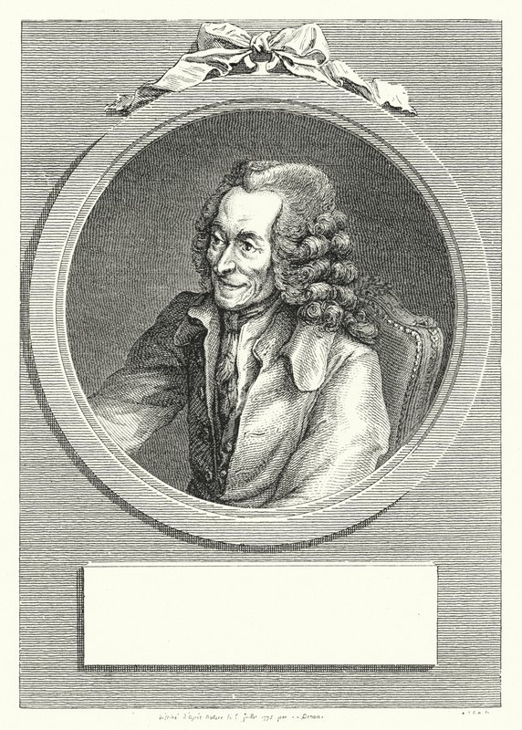 Voltaire, escritor y filósofo de la Ilustración francesa de Dominique Vivant (after) Denon