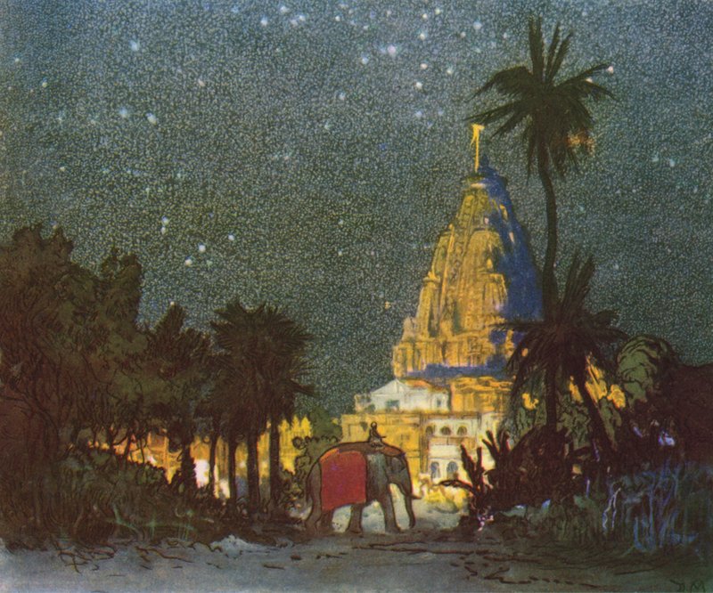 India (litografía en color) de Donald (after) Maxwell