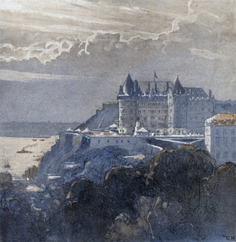 Quebec y el Chateau Frontenac de Donald (after) Maxwell
