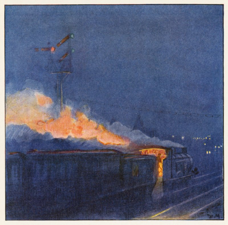 Rudyard Kipling: Las enfermeras (litografía en color) de Donald (after) Maxwell