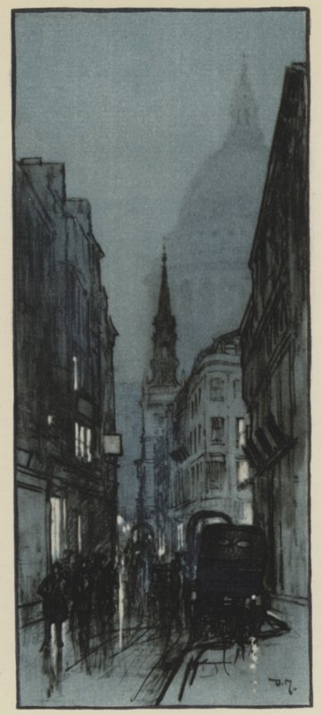 Catedral de San Pablo, desde Watling Street de Donald Maxwell