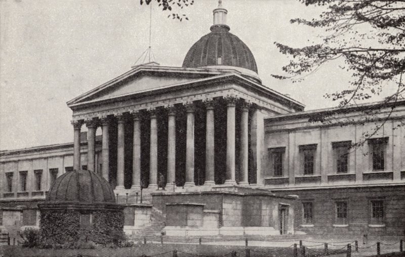 University College, Gower Street, Bloomsbury, Londres (foto en blanco y negro) de Donald McLeish
