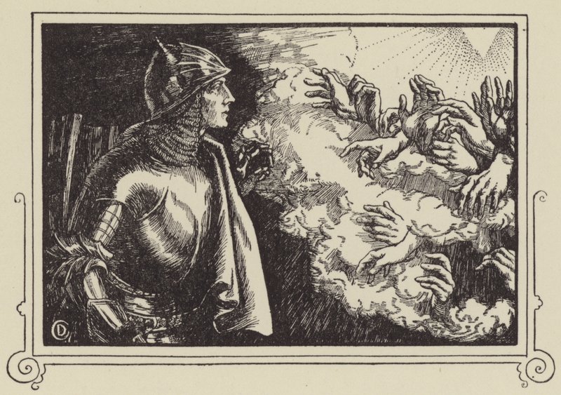Cómo Sir Launcelot vio el Santo Grial de Dora Curtis
