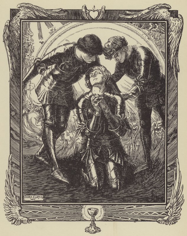 Entonces fueron a ver a Sir Galahad de Dora Curtis