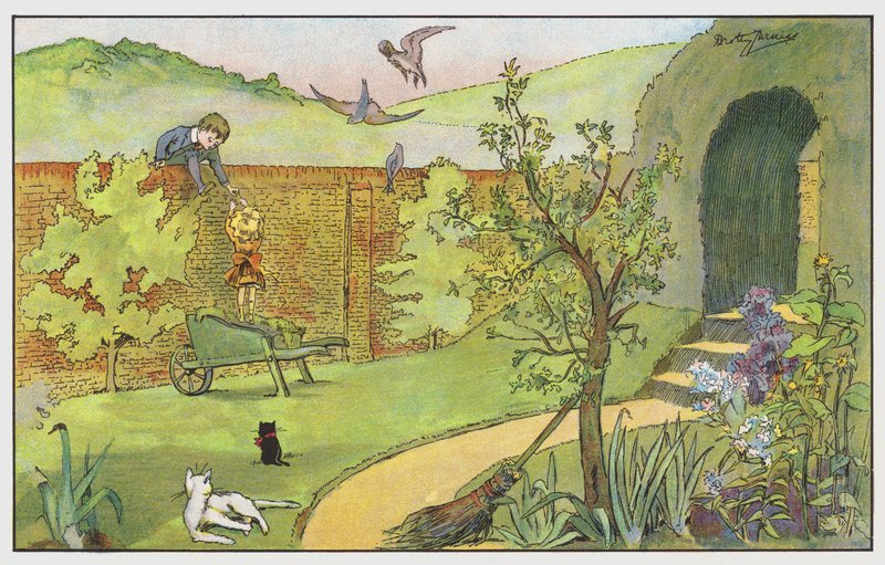 Sobre el muro del jardín de Dorothy Furniss
