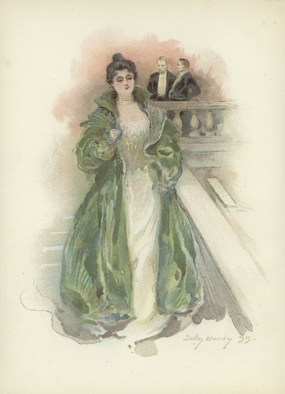 Dama de sociedad en el Hotel Savoy, Londres de Dudley Hardy