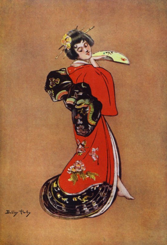 La geisha, diseño para un cartel de Dudley Hardy
