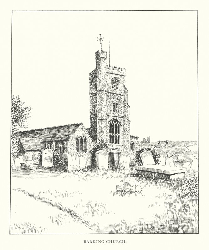 Iglesia de Barking (litografía) de Duncan Moul