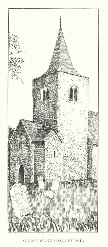 Iglesia de Great Wakering (litografía) de Duncan Moul