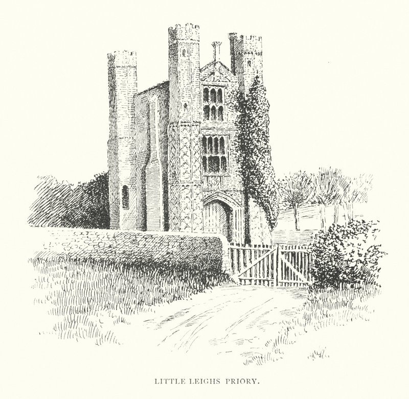 Priorato de Little Leighs (litografía) de Duncan Moul
