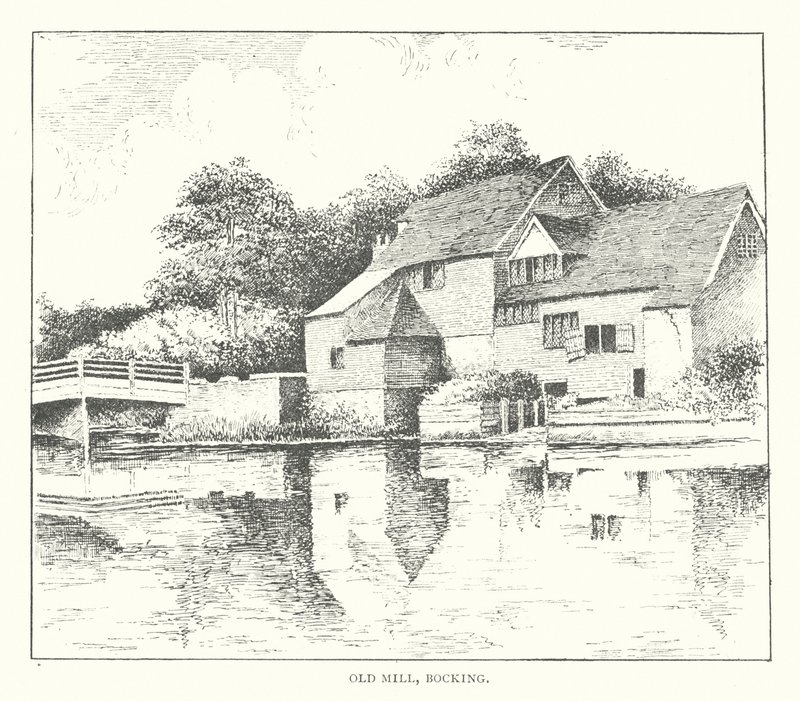 Old Mill, Bocking (litografía) de Duncan Moul