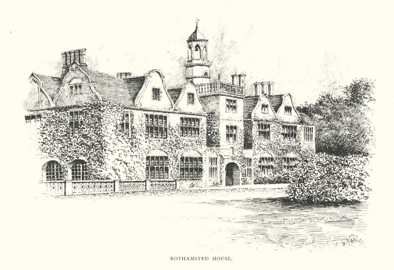 Rothamsted House (litografía) de Duncan Moul