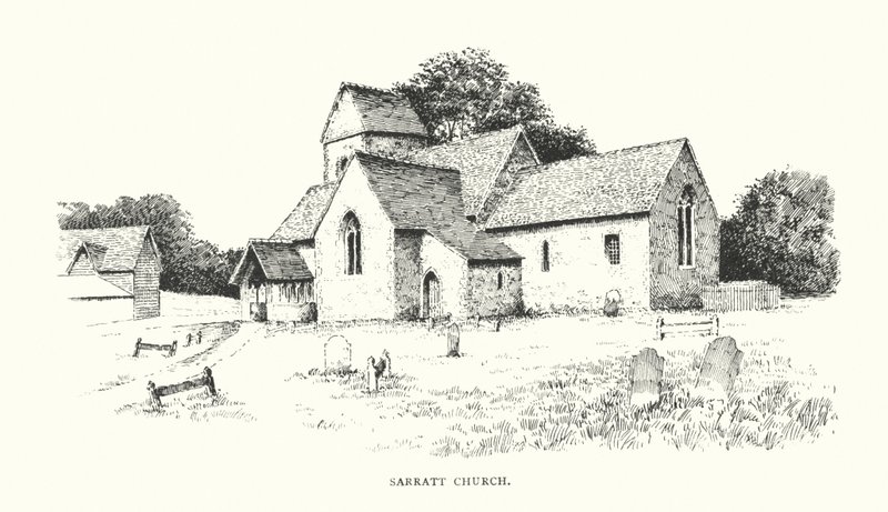 Iglesia de Sarratt (litografía) de Duncan Moul