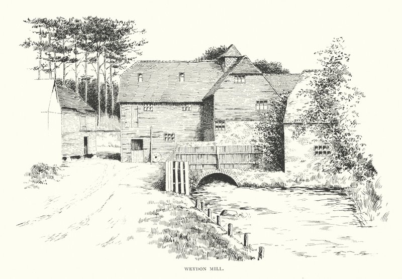 Molino de Weydon (litografía) de Duncan Moul