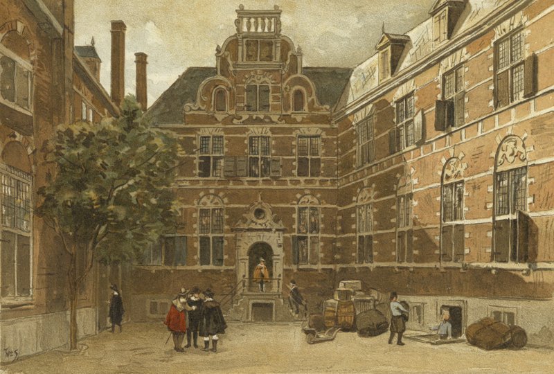 Patio de la Casa de las Indias Orientales, Ámsterdam de Dutch School